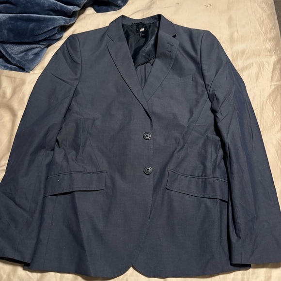 H&M Blue 40R (40 Regular) two button sport coat blazer suit coat